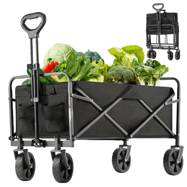 Large Capacity Foldable Cart – Sturdy, Portable, Versatile - InspiredGrabs.com